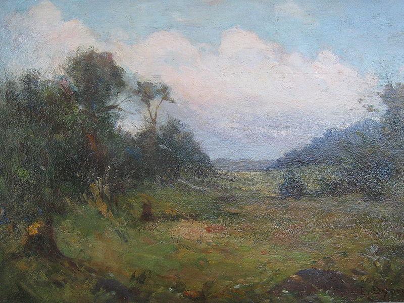 Creator:Edmond Dyonnet A forest meadow France oil painting art